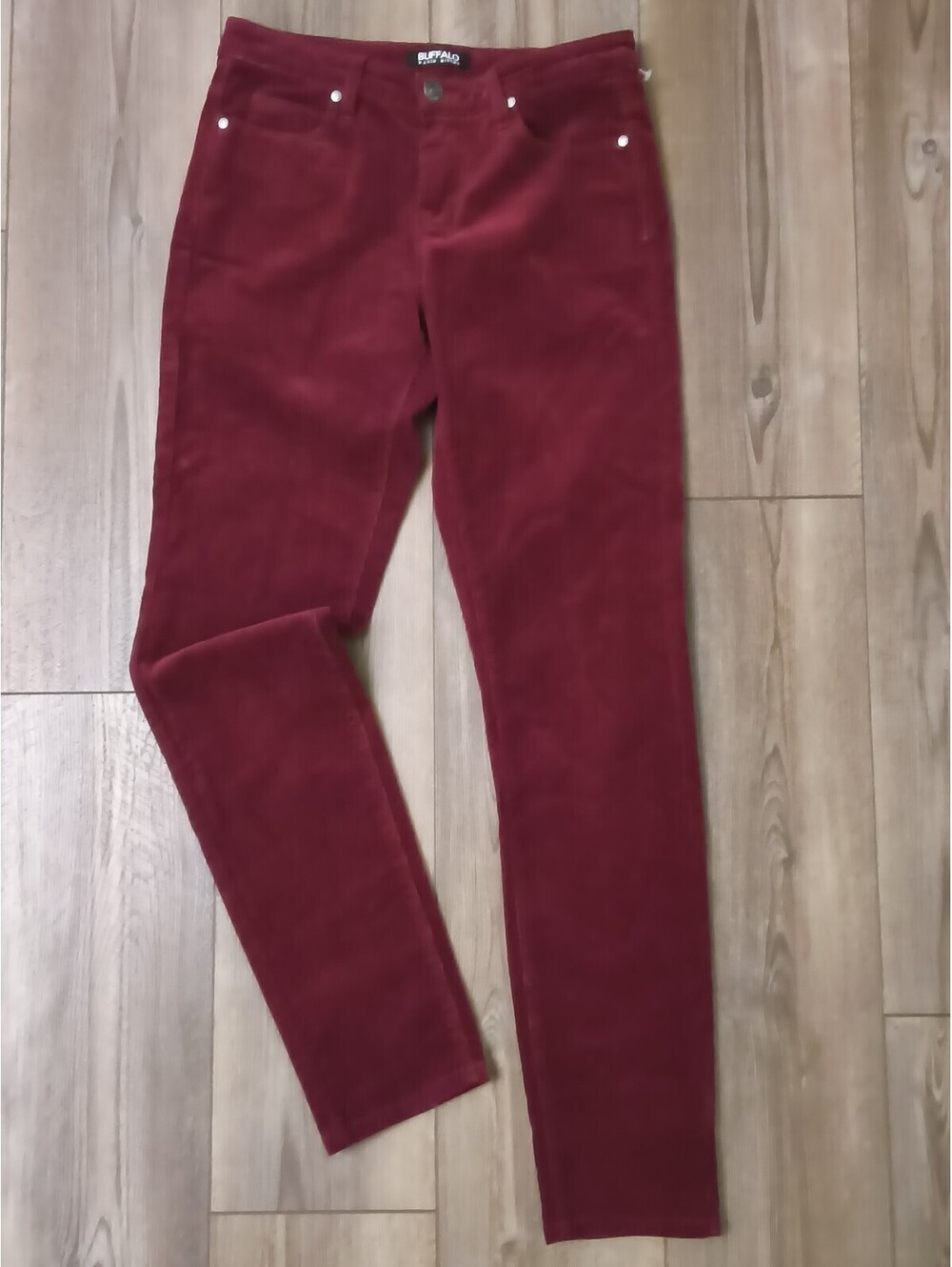 Buffalo David Bitton Women's Mid-Rise Skinny Stretch Corduroy Cotton Pants 2/26